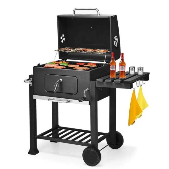 Classic Luxury Outdoor Garden Heavy Duty Grill Barbecue Trolley BBQ Charcoal Grills