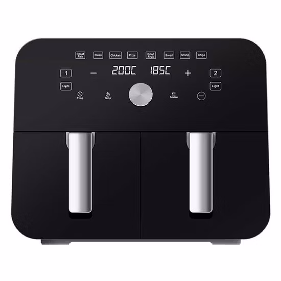Stainless Steel 6L 8L Capacity Freidora De Aire 1800W Digital Electric Programmable Hot Air Fryer