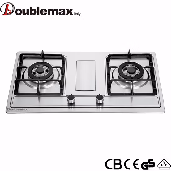 Well Known Recommended 2 Burner High Quality Stainless Steel Gas Stove Cooktop